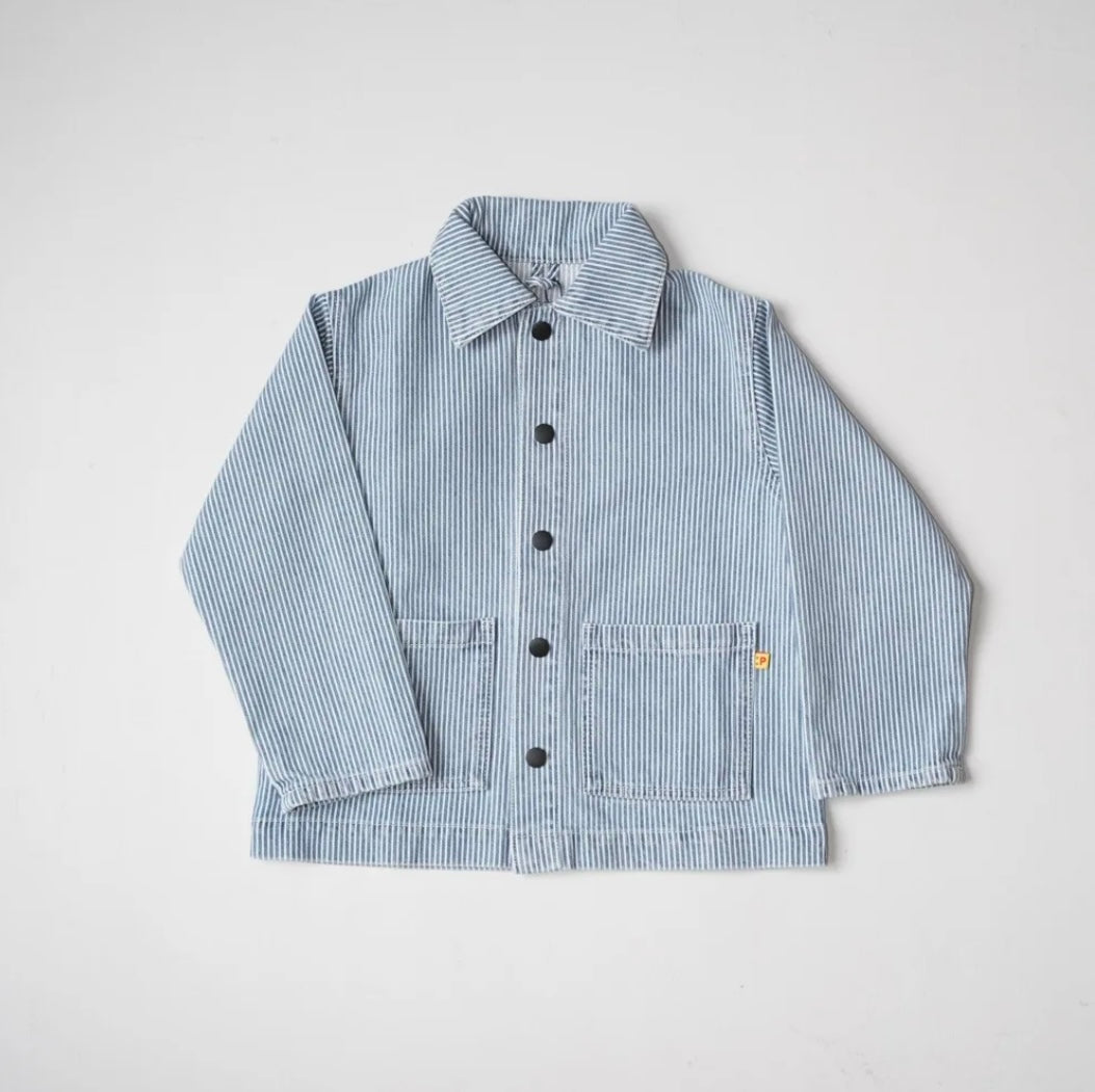 P Denim Kids Jacket - Hickory Stripe