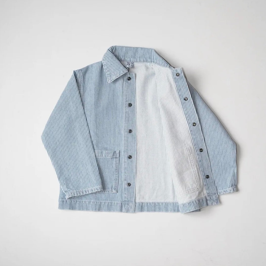 P Denim Kids Jacket - Hickory Stripe