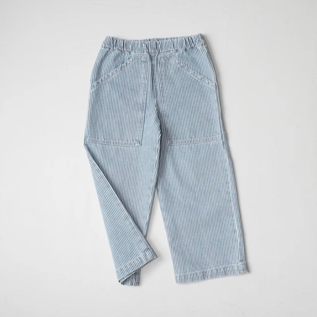 P Denim Kids Wide Jeans - Hickory Stripe