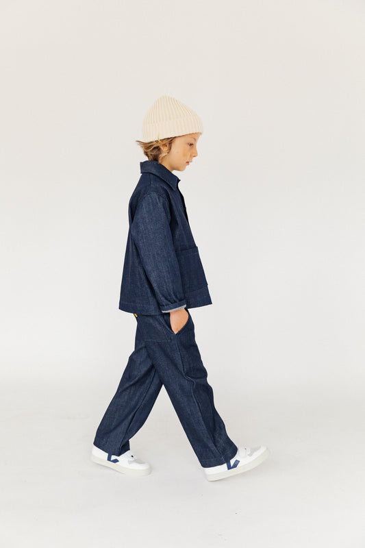 P Denim Kids Wide Jeans - Indigo